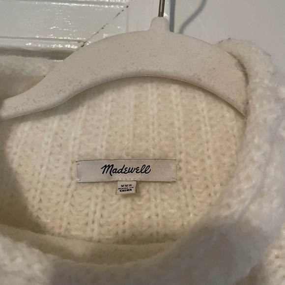 Madewell Oversized Chunky Knit Sweater in White - Picture 4 of 5